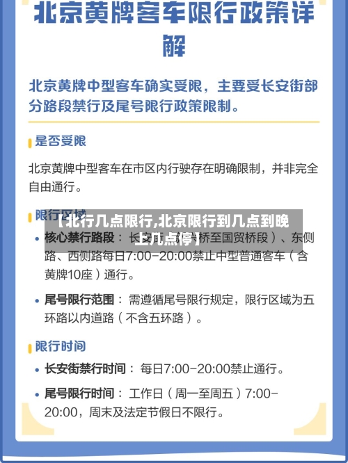 【北行几点限行,北京限行到几点到晚上几点停】