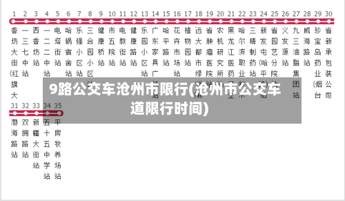9路公交车沧州市限行(沧州市公交车道限行时间)-第3张图片