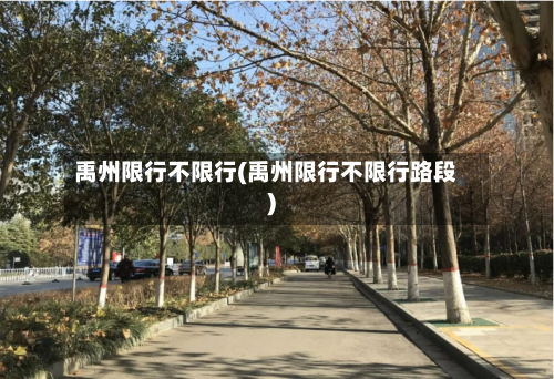 禹州限行不限行(禹州限行不限行路段)-第2张图片