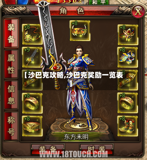【沙巴克攻略,沙巴克奖励一览表】