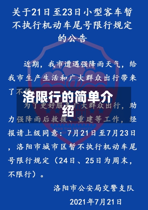 洛限行的简单介绍