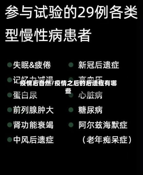 疫情后自然/疫情之后的后遗症有哪些