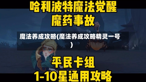 魔法养成攻略(魔法养成攻略精灵一号)-第2张图片