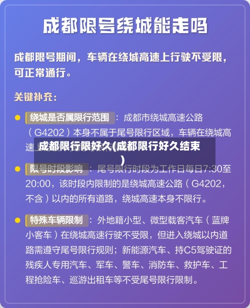 成都限行限好久(成都限行好久结束)-第2张图片
