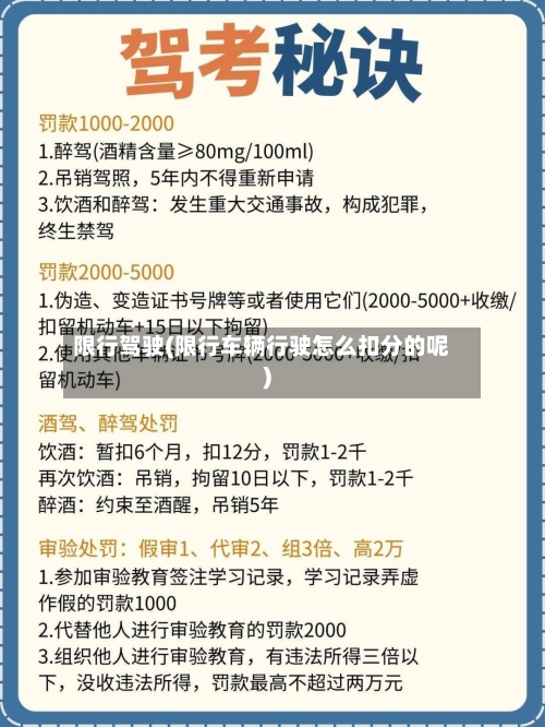 限行驾驶(限行车辆行驶怎么扣分的呢)