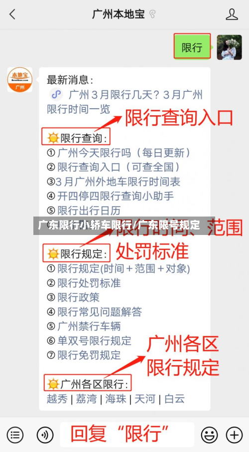 广东限行小轿车限行/广东限号规定