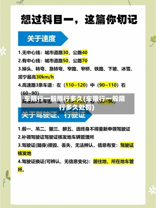 车限行一般限行多久(车限行一般限行多久处罚)