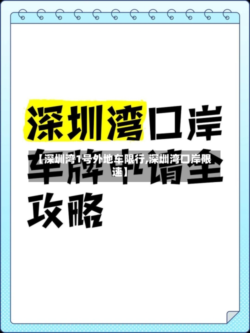 【深圳湾1号外地车限行,深圳湾口岸限速】