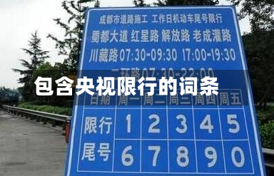 包含央视限行的词条