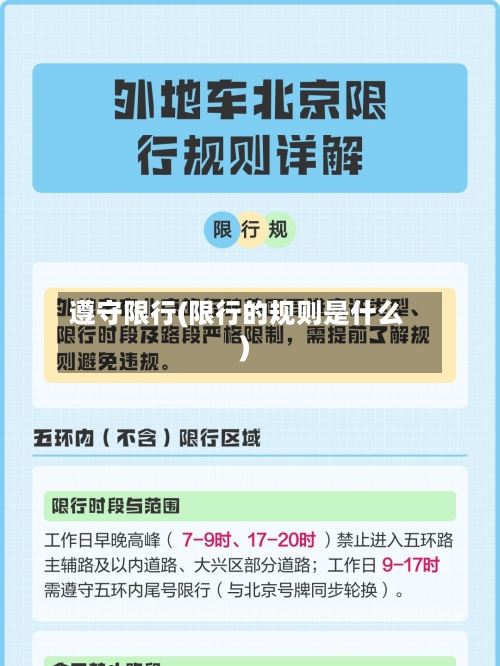 遵守限行(限行的规则是什么)-第3张图片