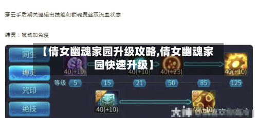 【倩女幽魂家园升级攻略,倩女幽魂家园快速升级】