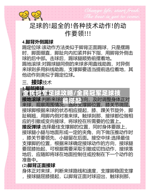全民冠军足球攻略/全民冠军足球技能搭配