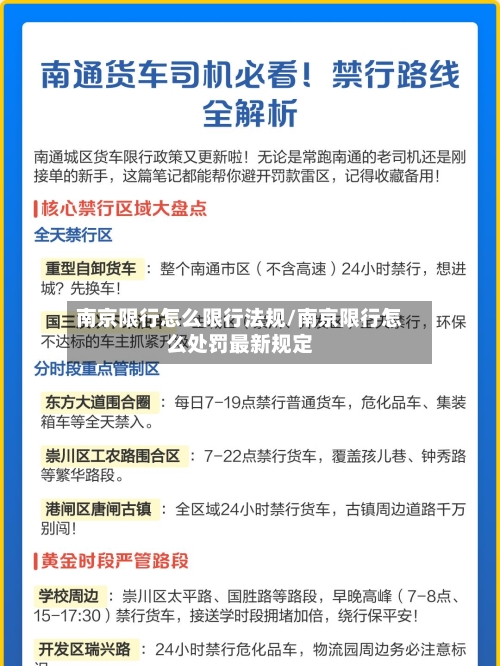 南京限行怎么限行法规/南京限行怎么处罚最新规定-第2张图片