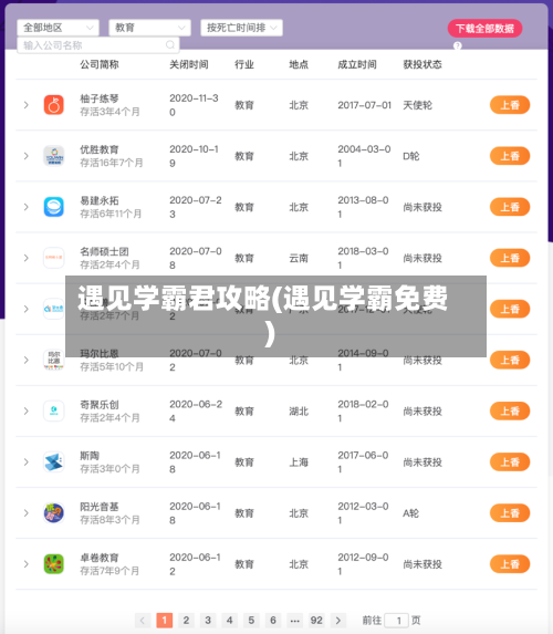 遇见学霸君攻略(遇见学霸免费)